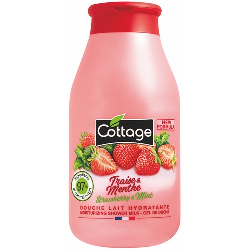Cottage КЛУБНИКА & МЯТА/- Strawberry & Mint молочко для душа увлажняющее 250 мл