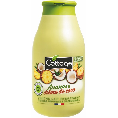 Cottage АНАНАС & КОКОС / Pineapple & Coconut молочко для душа увлажняющее 250 мл