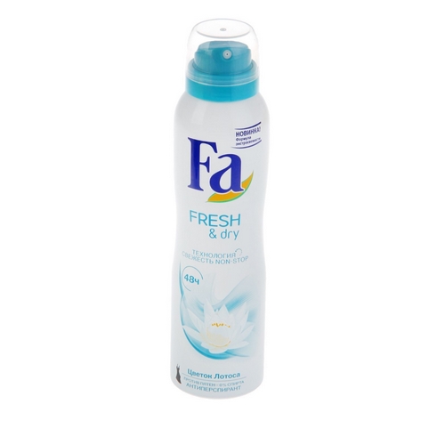 FA Аэрозоль дезодорант-антиперспирант Fresh & Dry Цветок лотоса 